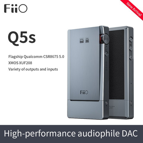 FiiO Q5s Bluetooth 5,0 AK4493EQ dsd-усилитель, USB DAC усилитель для iPhone/компьютера/Android/Sony 2,5 мм 3,5 мм 4,4 мм ► Фото 1/6
