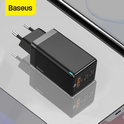 Baseus 65W GaN2 Pro USB зарядное устройство Быстрая зарядка 4,0 PD Быстрая зарядка для iPhone 12 Xiaomi Macbook Pro Type C универсальное настенное зарядное устройство ► Фото 1/6