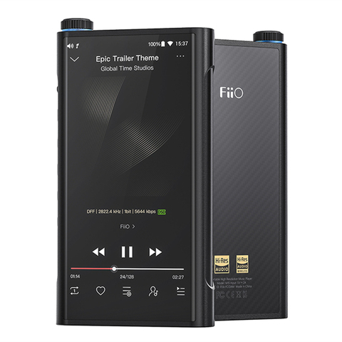 Флагманский Android двойной портативный музыкальный плеер FiiO M15 AK4499 Hi-Res MP3 USB DAC,Samsung Exynos7872,XMOS XUF208,DSD512 768 кГц/32 бит ► Фото 1/6