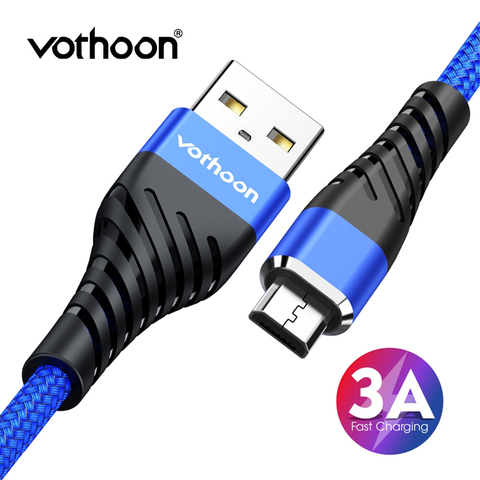 Vothoon микро USB кабель 3A быстрой зарядки Micro USB кабель для передачи данных для Samsung Xiaomi Huawei Android мобильный телефон зарядное устройство кабель Шну... ► Фото 1/6