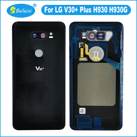 Для LG V30 + Plus H930 H930G Задняя крышка батареи задняя дверь стеклянная панель Корпус чехол с клейкой наклейкой запасные части ► Фото 1/1