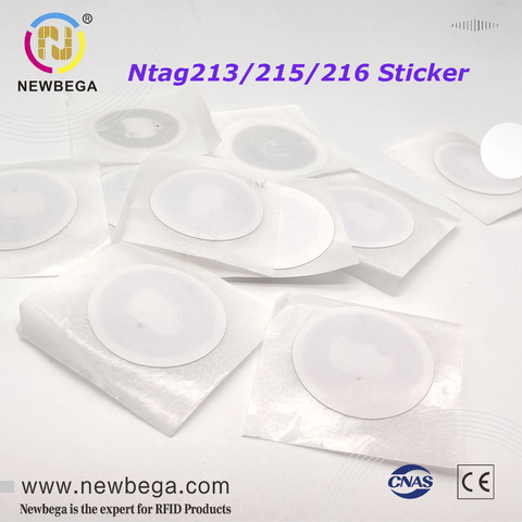 Натуральная чип Ntag213/Ntag215/Ntag216 Премиум качество 13,56 МГц Этикетка RFID NFC стикер для TagMo форум Type2 Бесплатная доставка ► Фото 1/6