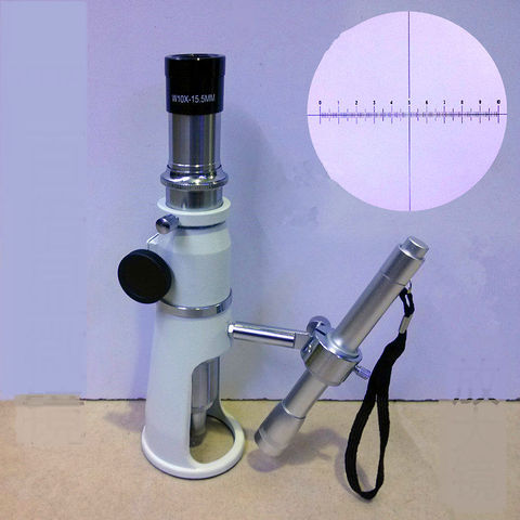 Портативный микроскоп FYSCOPE XC-100L 100X, ручные микроскопы 100X, измерительный микроскоп 100X, простая Лупа 0,1 мм, клеточная метка ► Фото 1/1