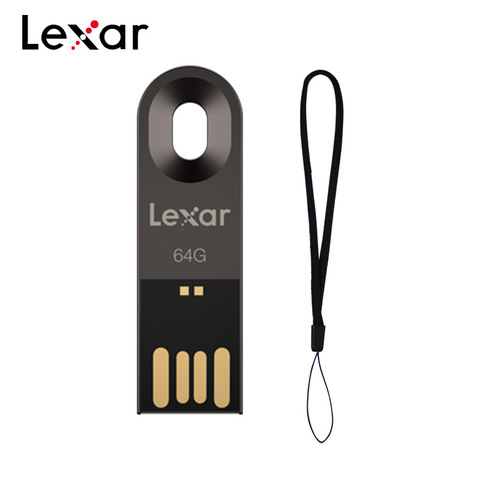 Lexar Jumpdrive M25 USB флэш-накопитель 16 Гб оперативной памяти, 32 Гб встроенной памяти, высокое качество USB 2,0 металлический флэш-накопитель 64Гб мини U ... ► Фото 1/6