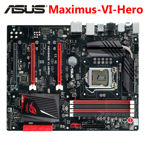 Материнская плата LGA 1150 ASUS Maximus VI Hero DDR3, 32 ГБ для настольных ПК Intel Z87 Maximus VI Hero, системная плата SATA III, б/у ► Фото 1/6