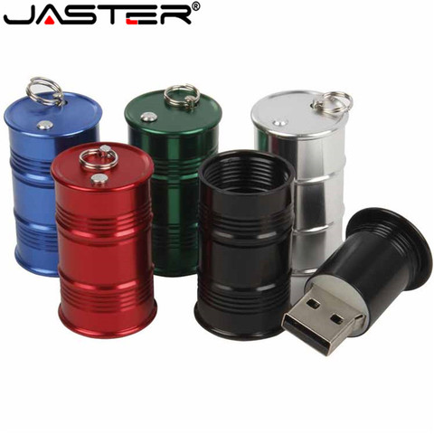 JASTER металлический масляный бак USB флэш-накопители флэш-накопитель для бутылки с маслом 64 ГБ 32 ГБ 16 ГБ 8 ГБ 4 ГБ флэш-накопитель карта памяти флэш-накопитель U-диск ► Фото 1/6