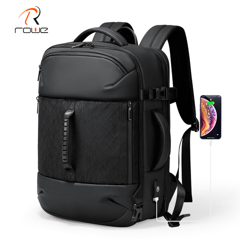 Rowe 2022 новый деловой рюкзак 17 дюймов рюкзак для ноутбука для мужчин водонепроницаемый USB зарядка путешествия уличные рюкзаки ► Фото 1/6