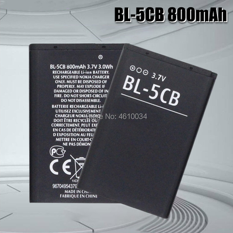 Аккумулятор BL-5CB BL 5CB для Nokia 1800 E60 3600 3660 6620 6108 3108 2135 6086 6108 6230 6820 7610 ► Фото 1/6