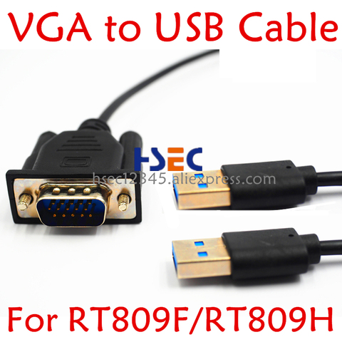 Кабель VGA-USB для программатора RT809H и RT809F, чтобы решить проблемы печати через USB-порт и запчасти машины для очистки, бесплатная доставка ► Фото 1/6