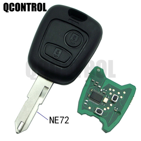 QCONTROL Автомобильный Дистанционный Ключ DIY для PEUGEOT 206 207 Полный Автомобильный ключ NE72 blade ► Фото 1/1