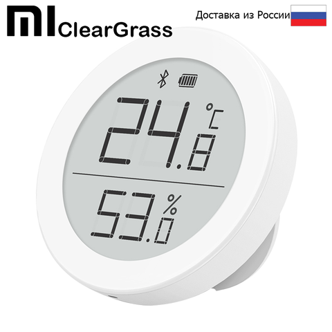 Датчик температуры и влажности Xiaomi ClearGrass Bluetooth Hygrothermograph (белый)  Модель: CGG1 ► Фото 1/5