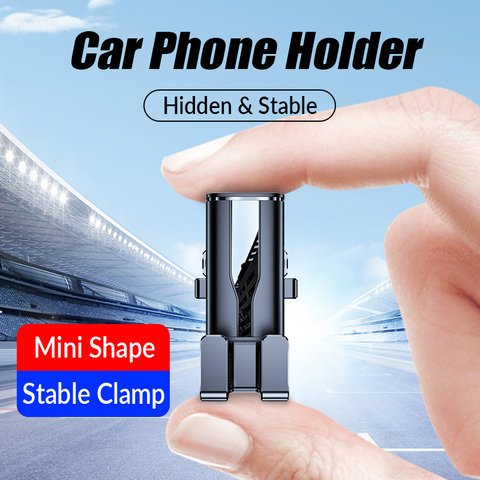 New Gravity car holder for phone air vent mount clip cell mobile stand in car Smartphone GPS support For iphone 11 xiaomi ► Фото 1/6