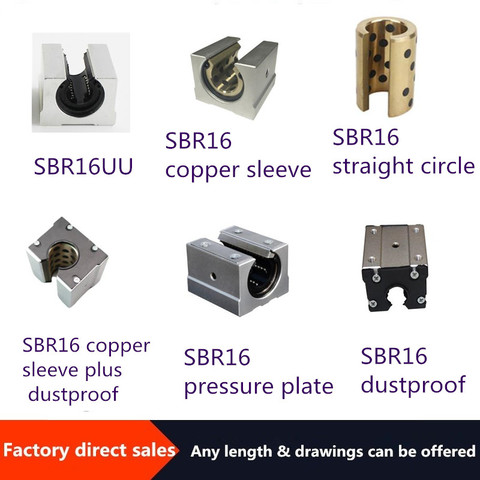 Прямая продажа медная втулка/Прямая круглая/медная втулка Пылезащитная/нажимная пластина/пылезащитный подшипник SBR16 ► Фото 1/1