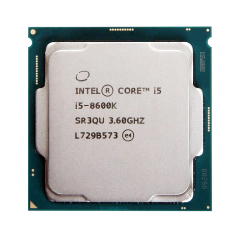 Процессор Intel Core i5 8600K 3,6 ГГц шестиядерный шестипоточный процессор 9M 91 Вт LGA 1151 ► Фото 1/1