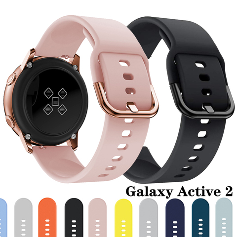 Ремешок для часов samsung galaxy Watch Active 2 galaxy watch band 42 мм huawei watch 2 pro gear спортивный браслет 42 мм 20 мм ► Фото 1/6