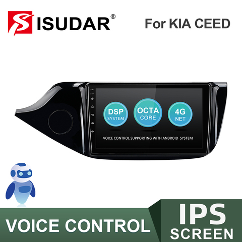 Авторадио ISUDAR V57S Android для Kia CEED Cee 'd 2 JD 2012-2016 Автомобильный мультимедийный плеер GPS автомобильная стереосистема камера IPS No 2 Din ► Фото 1/6