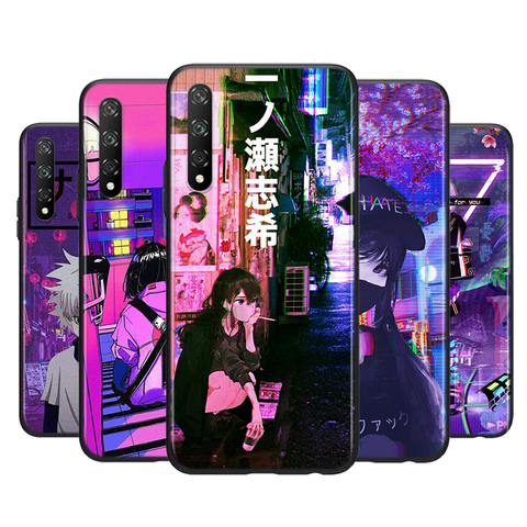 Силиконовый чехол Vaporwave Glitch аниме для Huawei Y9S Y6S Y8S Y8P Y9A Y7A Y7P Y5P Y7 Y6 Y5 Pro Prime 2022, чехол для телефона ► Фото 1/6
