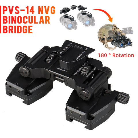Бинокулярный мост PVS14 NVG, очки ночного видения, Стент, скакалка, крепление rhino, NVG, кронштейн для крепления на шлем L4 G24, быстрое крепление ► Фото 1/6