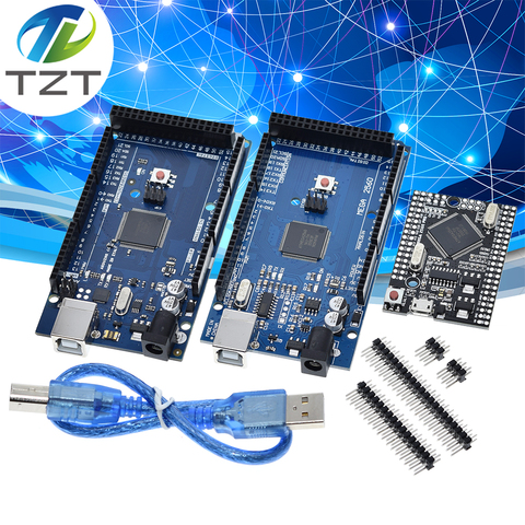 USB-плата MEGA2560 MEGA 2560 R3 (ATmega2560-16AU CH340G) AVR, макетная плата mega2560 REV3 с логотипом для arduino ► Фото 1/6