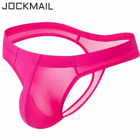 JOCKMAIL мужское Прозрачное нижнее белье, сексуальное бикини, мужские стринги, tanga hombre, Слип jocks, Гей Нижнее белье, бандаж ► Фото 1/6