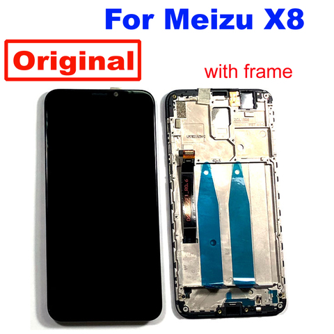 Оригинальный Лучший ЖК-дисплей для MEIZU X8, 10 точек освещения, датчик X8 + рамка из стекла ► Фото 1/2