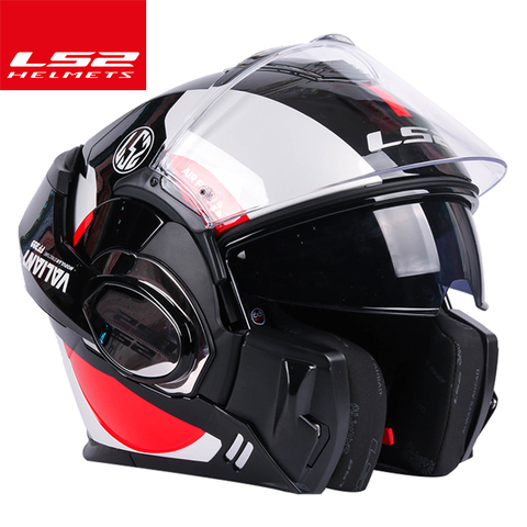 100% оригинал LS2 Valiant шлем ls2 ff399 180 ° откидной хромированный шлем с покрытием сопло мотоциклетный шлем с противотуманной системой ► Фото 1/2