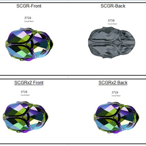 Лидер продаж 5728, бусины Scarab SCGRx2 12 мм из австрийского сыпучих Стразы для изготовления ювелирных изделий своими руками в стиле хип-хоп, бижутерия ► Фото 1/6
