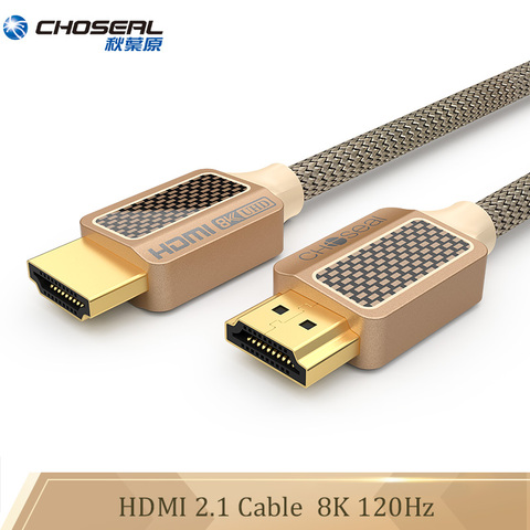 CHOSEAL Ультра высокая скорость 8K HDMI кабель 2,1 48 Гбит /с 120 Гц HDMI 2,1 Для Apple tv nintendo переключатель Xbox PS4 проектор HDMI 2,1 шнур ► Фото 1/6