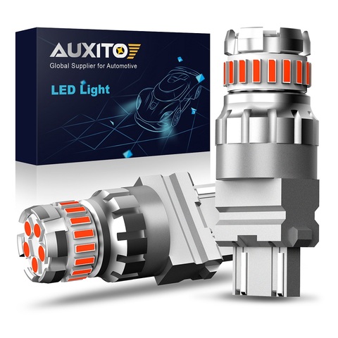 AUXITO 2x P27/7W светодиодный Canbus 3157 3357 P27W T25 светодиодный светильник для дневных ходовых огней DRL для 2011 и вверх Jeep Grand Cherokee Amber ► Фото 1/6