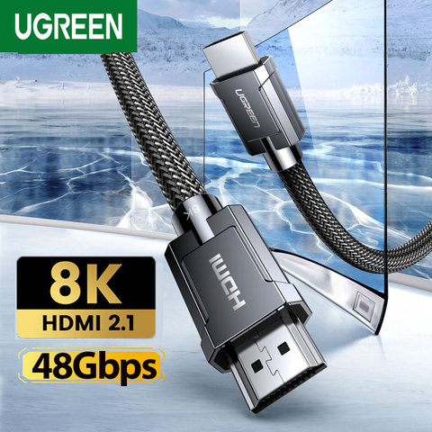 Кабель Ugreen 8K HDMI 2,1 для Xbox X Xiaomi Mi Box 8K/60Hz 4K/120Hz HDMI сплиттер переключатель кабель для PS4 48 Гбит/с HDR10 + HDMI кабель ► Фото 1/6