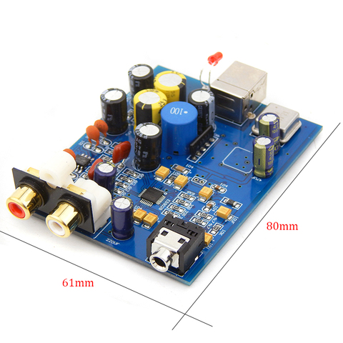 HiFi USB декодер ES9028Q2M SA9023, USB ЦАП Декодер, плата, внешняя поддержка 24 бит 92k ► Фото 1/1