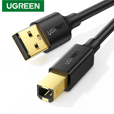 USB-кабель UGREEN для сканера, высокоскоростной шнур для принтера HP, Canon, Lexmark, Epson, DAC, Типоразмер 2,0 ► Фото 1/6