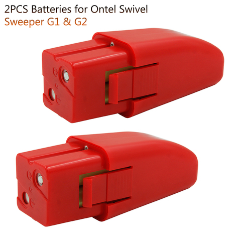 Перезаряжаемая NiMH батарея для пылесоса Ontel Swivel Sweeper G1 & G2, 2 шт./лот, 7,2 в, 2000 мАч, детали для пылесоса ► Фото 1/6