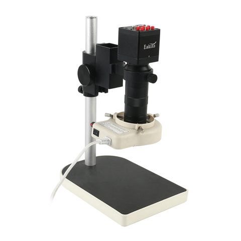 Камера промышленного микроскопа 13MP 720P/1080P 60F/S HDMI VGA 130X C крепление объектива 56 LED кольцесветильник для ремонта микроскопа телефона ► Фото 1/6