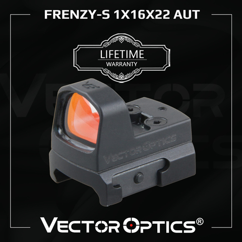 Векторная оптика Frenzy-S 1x16x22 красная точка зрения суперполимерная пластиковая легкая винтовка прицел для настоящего огнестрельного оружия 9 мм. 223 ► Фото 1/6