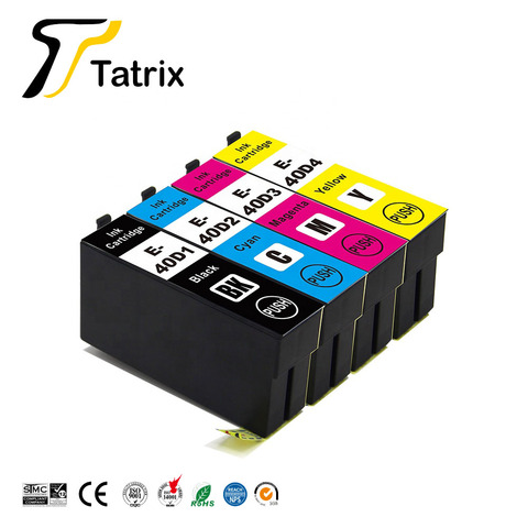 Tatrix T40D1 T40D2 T40D3 T40D4 высококачественный цветной совместимый картридж для струйных принтеров Epson определенный цвет ► Фото 1/5