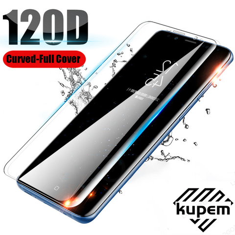 Закаленное стекло с полным покрытием 120D для Samsung Galaxy S10 S9 S8 Plus S10E, защитная пленка для Samsung Note 8 9 10 Plus A50 ► Фото 1/6