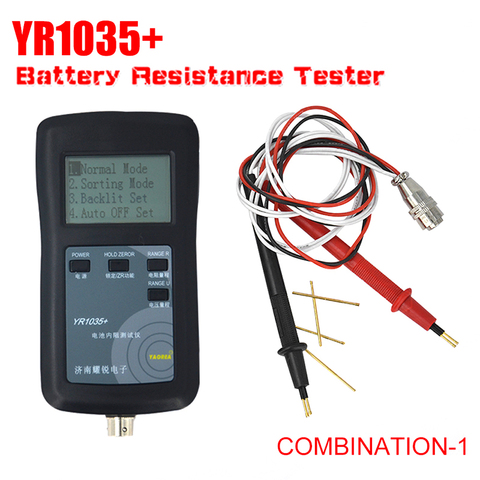Новый оригинальный четырехлинейный YR1035 измеритель внутреннего сопротивления литиевой батареи YR 1035 детектор 18650 сухая комбинация батарей 1 ► Фото 1/6