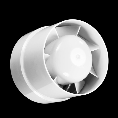 100/125/150 мм круглый Вытяжной вентилятор канальный вентилятор 220V вентиляции вентиляционный вентилятор высокого давления для окна ванная, туалет, кухня усилитель ► Фото 1/6