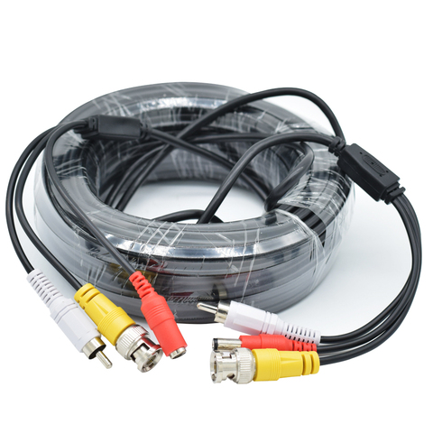 5-40 м BNC + RCA + DC разъем 3 в 1 BNC CCTV кабель коаксиальный Видео Аудио Мощность AHD камеры кабель для DVR системы видеонаблюдения ► Фото 1/6