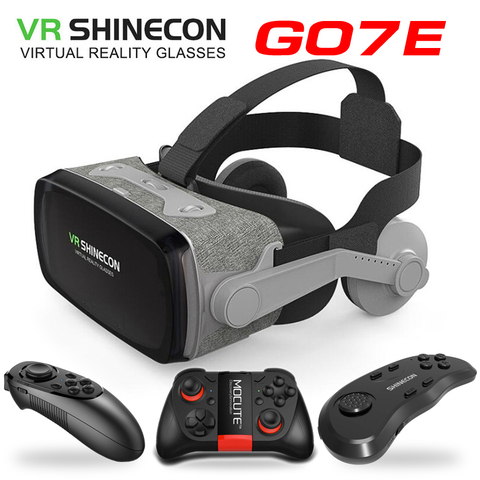 Новинка, очки виртуальной реальности VR Shinecon, 3D очки виртуальной реальности, картонная гарнитура виртуальной реальности Google для смартфона 4,... ► Фото 1/6