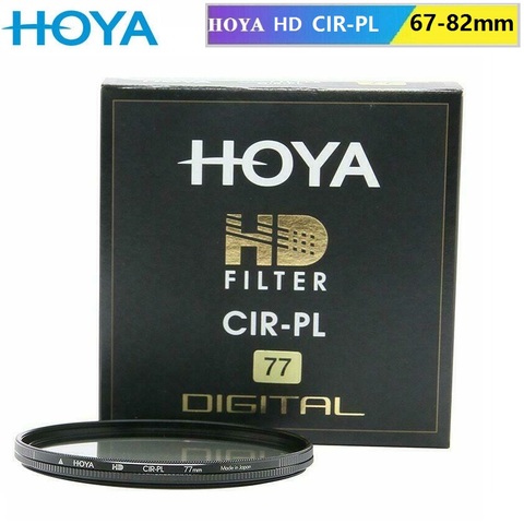 Оригинальный круговой поляризационный фильтр HOYA HD CPL CIR-PL 67 мм-82 мм Тонкий поляризатор Hoya HD CIRPL для объектива камеры Nikon Canon Sony ► Фото 1/6