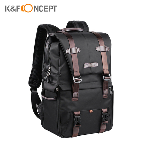 K & F Concept водонепроницаемая сумка для фотографии профессиональный рюкзак для камеры большая емкость для DSLR камеры s 15,6 дюйма тренога для ноутбука линзы ► Фото 1/6