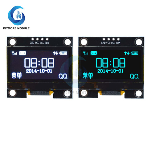 Модуль дисплея OLED 1,3 дюйма, белый/синий цвет, 128*64, интерфейс IIC I2C связи SSH1106, контроллер 12864 для Arduino ► Фото 1/6