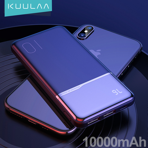 KUULAA портативное зарядное устройство 10000 мАч для xiaomi mi 9t pro 8 iPhone 11 XR Blackview A80 A60 poverbank ► Фото 1/6