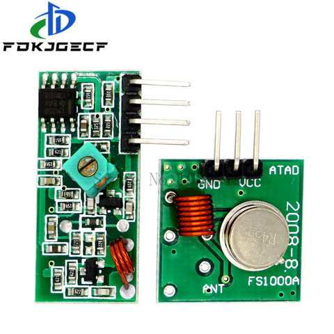 315Mhz / 433Mhz RF беспроводной передатчик Модуль и приемник комплект 5V DC беспроводной для Arduino Raspberry Pi /ARM/MCU WL Diy Kit ► Фото 1/2