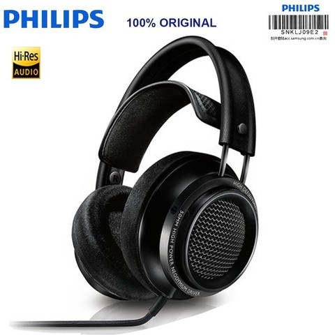 Оригинальные Наушники Philips Fidelio X2HR, лучший продукт 2017 года, мощный привод 50 мм, длина линии 3 метра ► Фото 1/6