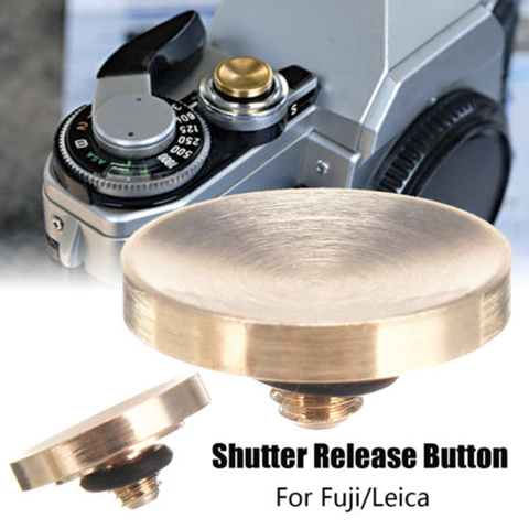 Прочные пусковые латунные кнопки спуска затвора аксессуары для камеры Fuji FujiFilm X100F/X/T XT2 X-T10 XT20 XT30 Sony RX1 Nikon ► Фото 1/6