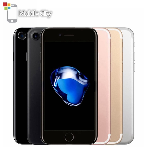 Оригинальный Смартфон Apple iPhone 7, четырёхъядерный, IOS, экран 4,7 дюйма, 2 Гб ОЗУ 32/128/256 Гб ПЗУ, 12 МП, сканер отпечатка пальца, разблокированный, 4G LTE ... ► Фото 1/6