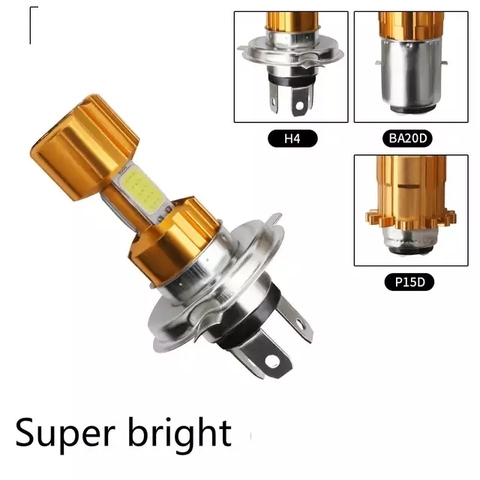 Мото rcycle фара H4 BA20D HS1 OB 12V светодиодный Moto farol Moto дальнего/ближнего света светодиодный фонарь 1200LM супер яркая противотуманная фара для автове... ► Фото 1/6